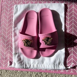 Versace rubber pool slides